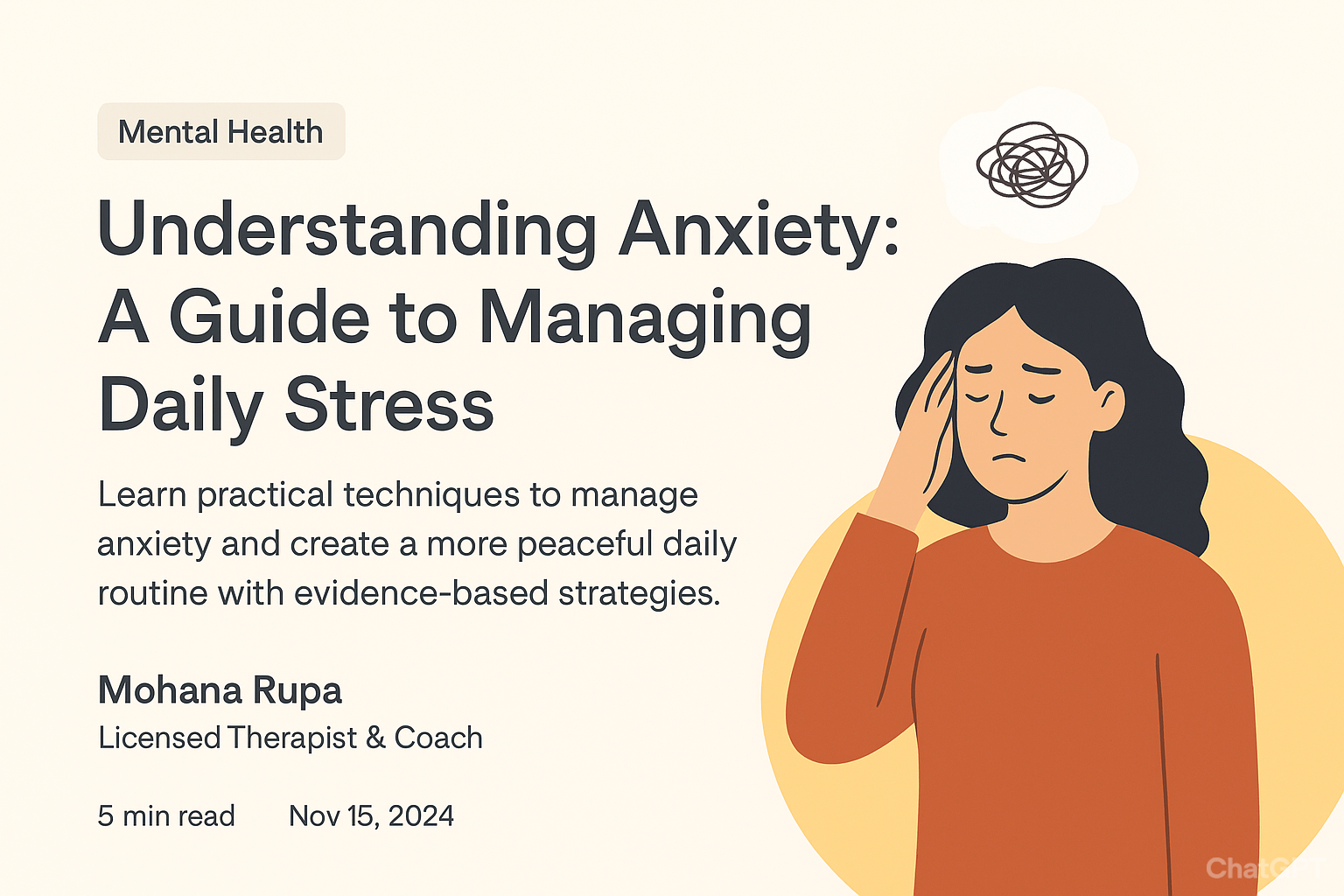 Understanding Anxiety: A Guide to Managing Daily Stress